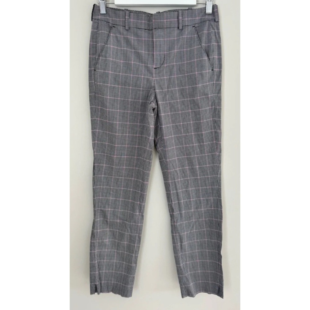 Polo Golf Ralph Lauren Pants Sz 12 Gray Pink Plaid Stretch Trousers Golfcore